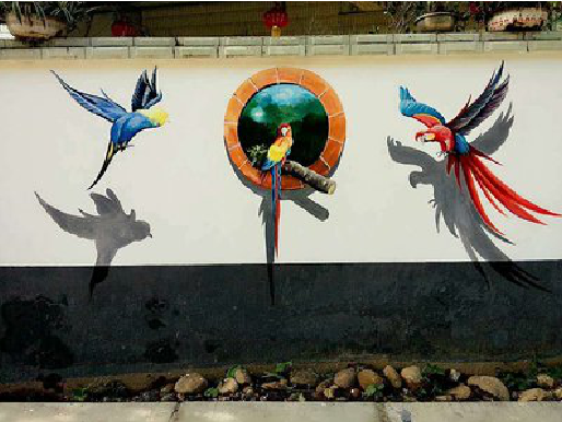 信阳视觉错位-3D墙绘设计