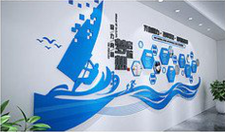 信阳海浪主题文化墙如何设计？
