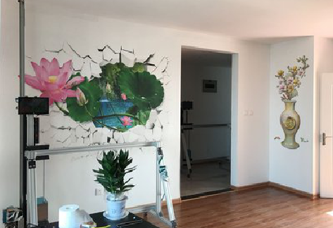 信阳墙体彩绘相比墙纸的优势。