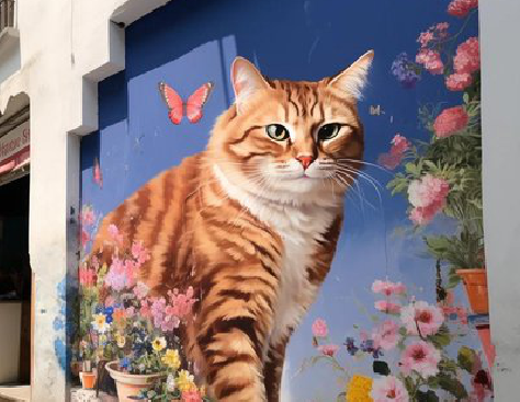 信阳自己绘制有个性的手绘墙