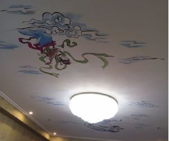 信阳如何快速绘制天花板上的手绘墙？