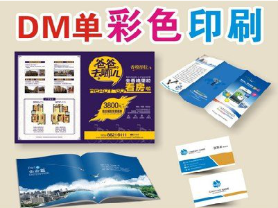 信阳单页印刷，色彩搭配简单。
