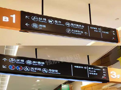 信阳如何通过商场标识牌引导客流分布？