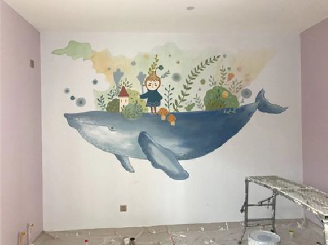 信阳手绘墙的特点及优势。